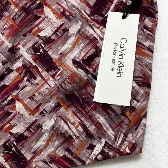 Calvin Klein Womens Size L Performance Print Racerback Cropped Tank Top NWT - Picture 4 of 7